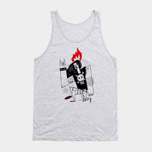 ROCK&ROLL for retro music lovers. Tank Top